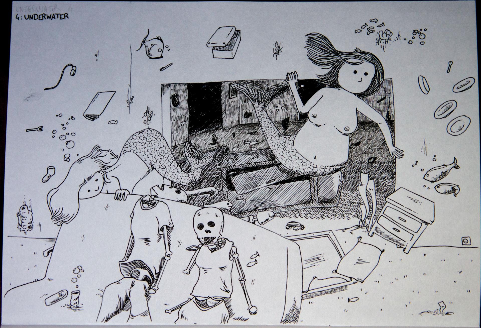 Ink4 underwater